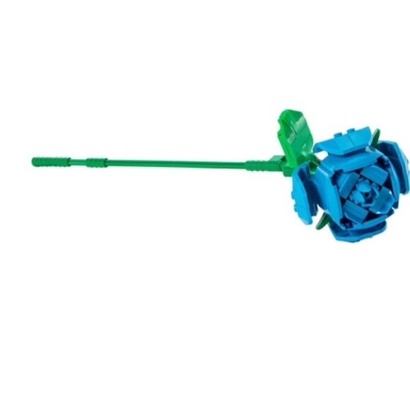 Block Tech Block Bouquet Flower Blue Rose NWT Botanical Faux Plant Activity Toy - Picture 4 of 7